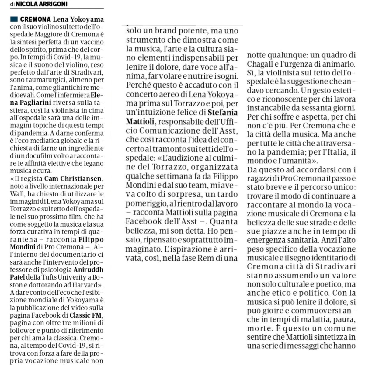 lenayokoyama's tweet photo. Ringrazio tutte le persone che hanno reso possibile questo. Non riesco a descrivere ciò che sto sentendo, ma la musica e l'arte esistono proprio per arrivare là dove le semplici parole non riescono...❤️
@ASSTCremona #procremona @museodelviolino #cremona #lartenonsiferma #Italy https://t.co/XFRYwlToX4