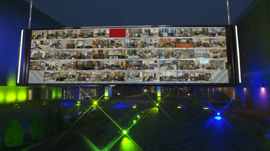 espn's tweet image. This is what the #NFLDraft looks like in 2020. 

Wow 😳