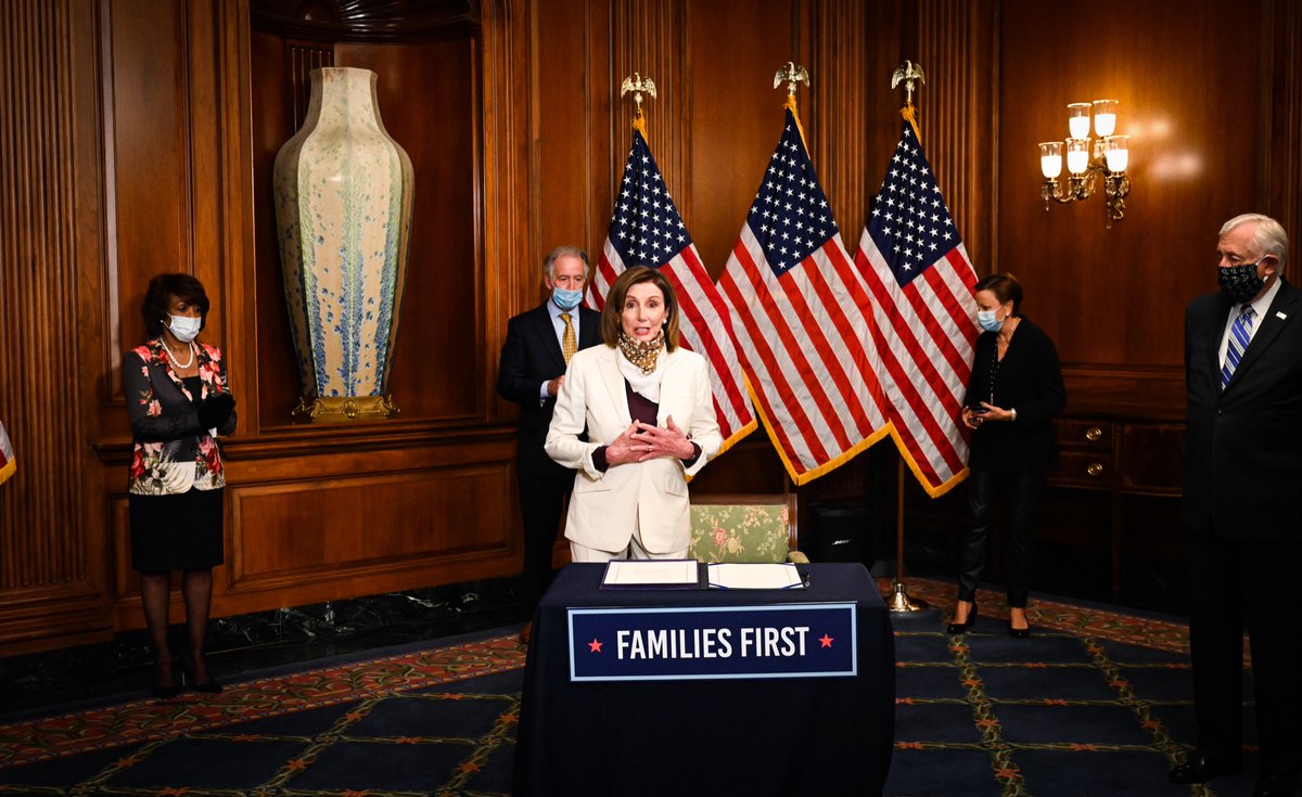 Today’s historic, bipartisan vote on our latest #FamiliesFirst package is essential to protecting families across America and ensuring more small businesses have access to the resources they need. With my signature, this legislation goes to the President’s desk.