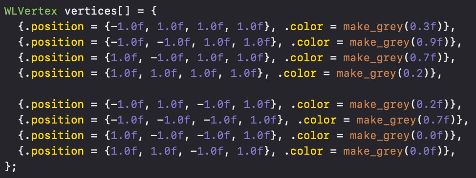 chunkyguy's tweet image. #MetalAPI Cube.
There are no lights yet, the shading is an illusion carefully crafted by picking the correct shades of white.
