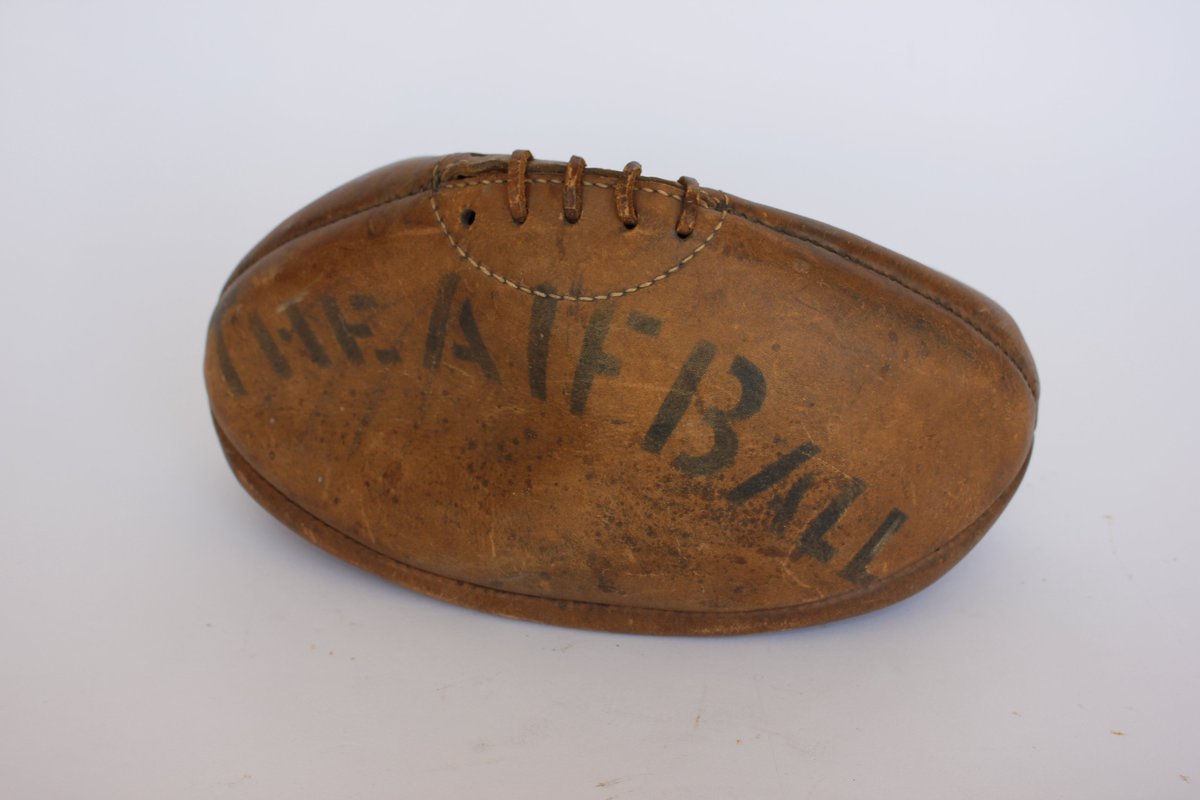 The AIF ball, from the collection of Dandenong/Cranbourne RSL Sub-Branch https://victoriancollections.net.au/items/583cd324d0cdd11f38a24d4d