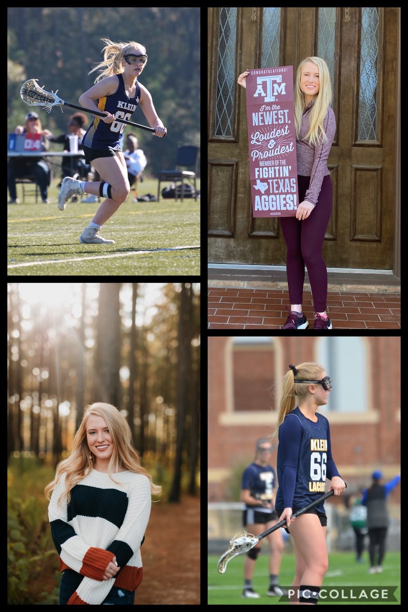 KleinLacrosse's tweet photo. Honoring Senior Marissa "Marci" DeShazer, #66. @KleinHigh  Class of 2020 Graduate and 2 year @KleinLacrosse player. Marci will be attending Texas A&amp;M next fall majoring in Accounting. Congratulations Marci! https://t.co/HkgY8pSIpS