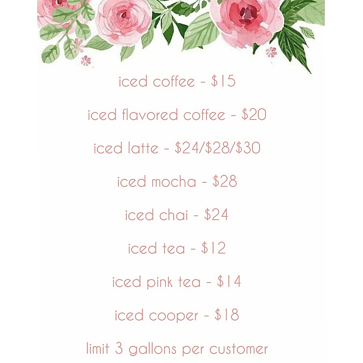 Price list for those gallons, maniacs!💕