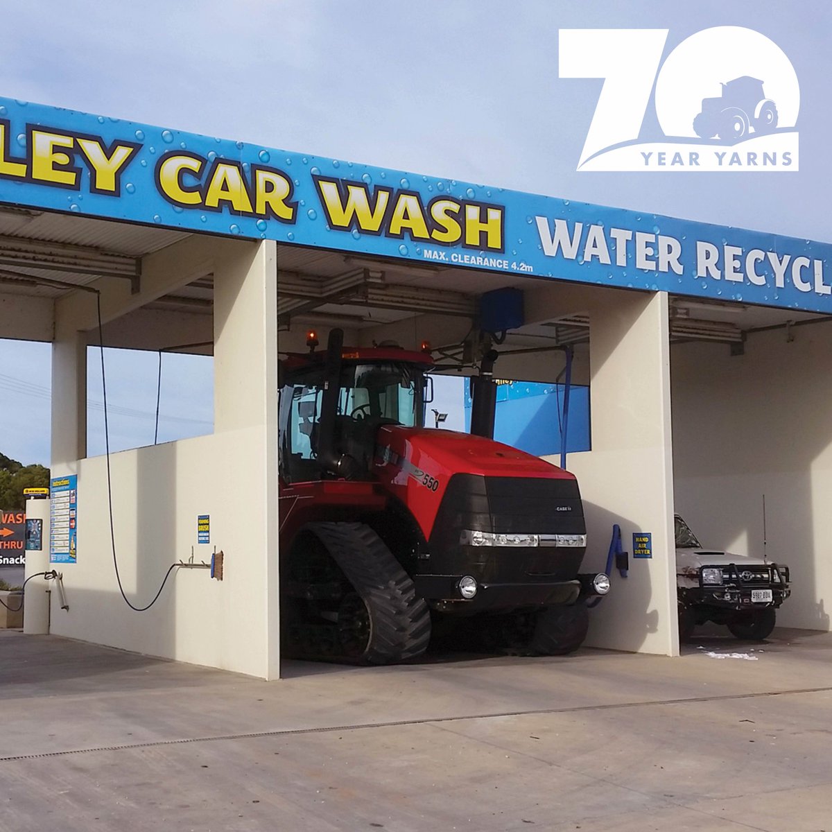 ramsey_bros's tweet photo. I wonder how big that new car wash is? #Story15 #70YearYarns
It seemed like a good idea at the time… Matt & Tim Eckert were invited to bring their 550HP @CaseIHAus Quadtrac, known as “quaddy”, to display at a past & present farm machinery show. Read yarn https://t.co/2DxPPWET3w https://t.co/lrOwqcDage