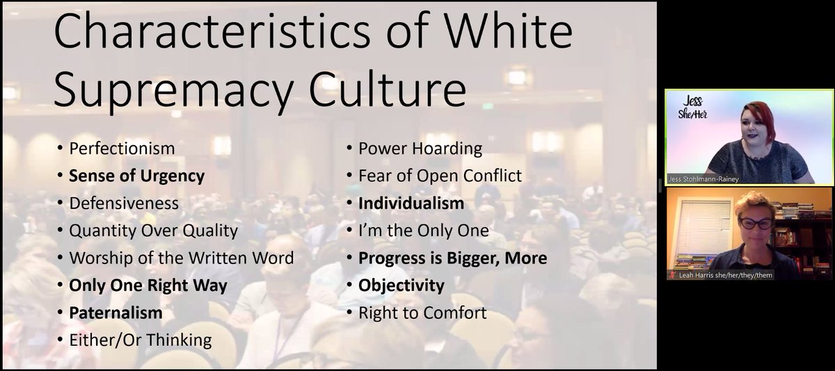 "This list looks to us like the way mainstream suicide prevention is conceptualized and practiced in the USA." <a href="/JessStohlmann/">Jess StohlmannRainey</a> &amp; @leahida Powerful closing keynote for the Day 1 of #AAS20. Uncomfortable? Good.