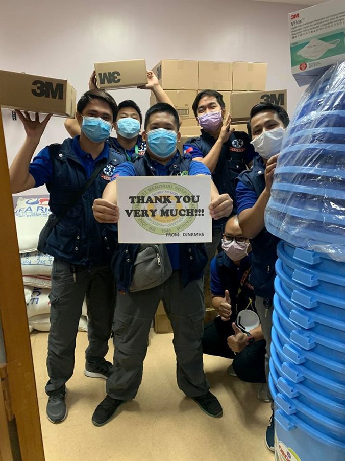 children's tweet image. To workers on the frontline, we're endlessly grateful as they continue to #multiplygood. Recently, we partnered with @mapintl to donate medical supplies to local health providers in the Philippines. Stay up to date with news from your child's country at chldrn.org/3astf6J