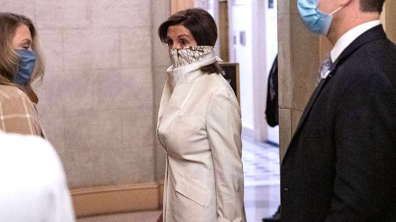 leslieshawne1's tweet photo. A rare photograph taken of Nancy Pelosi in an outllaw mask.  Type casting at its finest.  Now all she needs to complete her outfit is a matching pair of handcuffs! https://t.co/DpQ36zw5bI