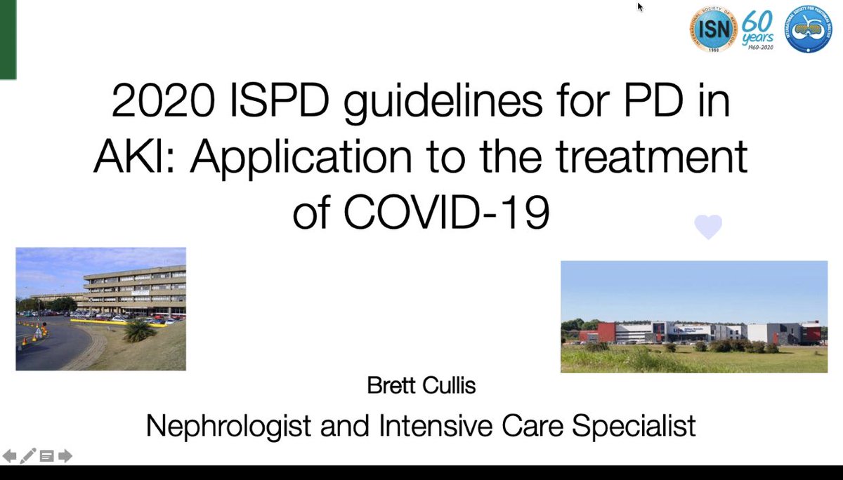 Thank you  @ISNkidneycare  @ISPD1 for the webinar on  #PD in  #AKILots of food for thought Just been looking through my notes -