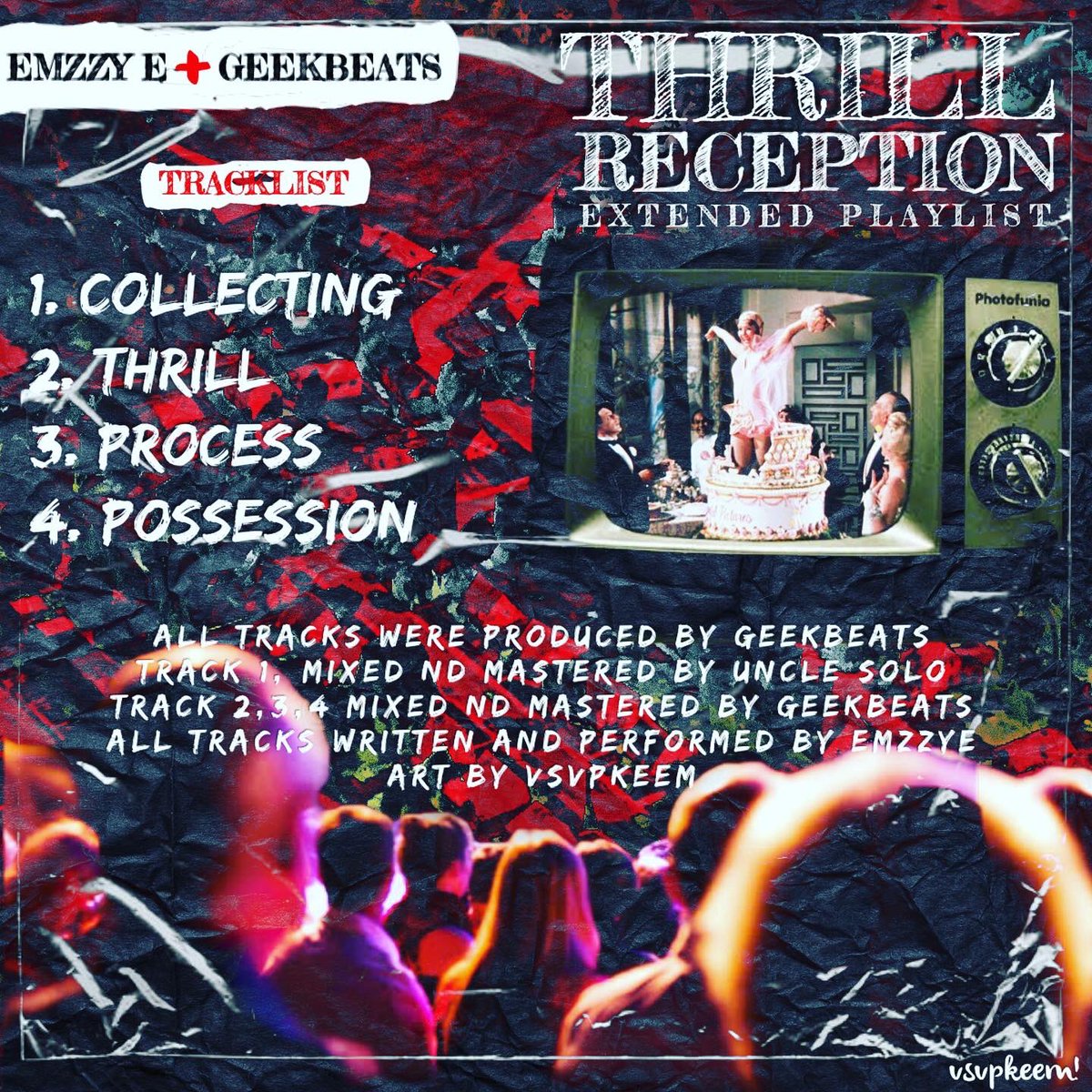 Emzzy_E's tweet photo. We was poz to put out ‘Possession’,.then realized ‘Collecting’ was still a vibe,nd oh shii,we actually had a lil tape ..callin it #ThrillReception X unku @Labar_Geekbeatz..I’m more than honored to be putting out a project with Geek 🙏🏾...Thank you sir..you done came thuu 💯.🙏🏾🪂.. https://t.co/I74LMjNjba