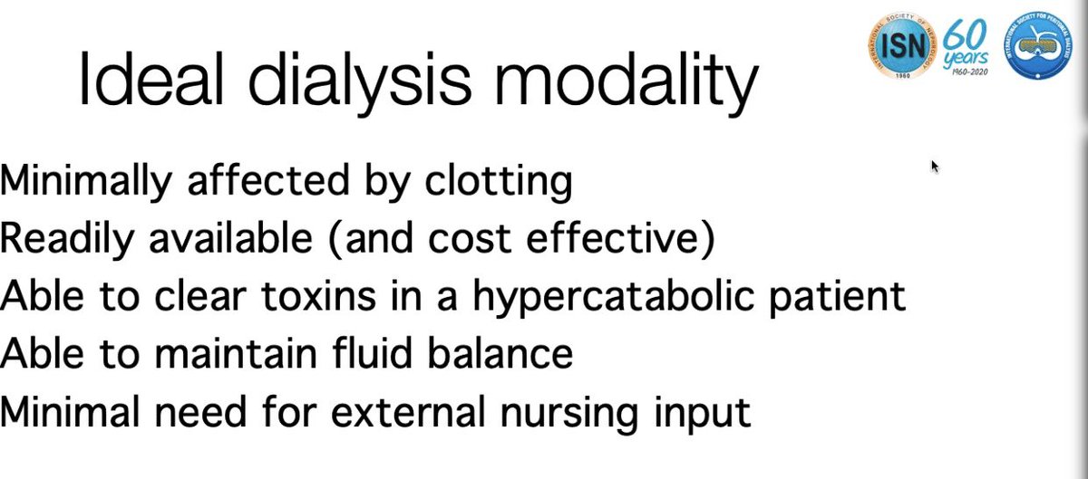 What is the ideal RRT modality for AKI in  #covid-19?