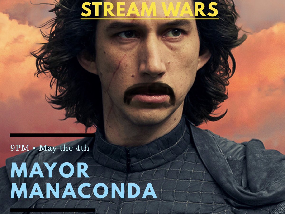 mayormanaconda's tweet photo. May the 4th!!                      FACEBOOK / YOUTUBE / TWITTER https://t.co/odXNv8mW6N