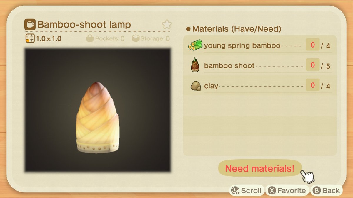 bamboo-shoot lamp- sells for 4,900- materials sell for 2,450