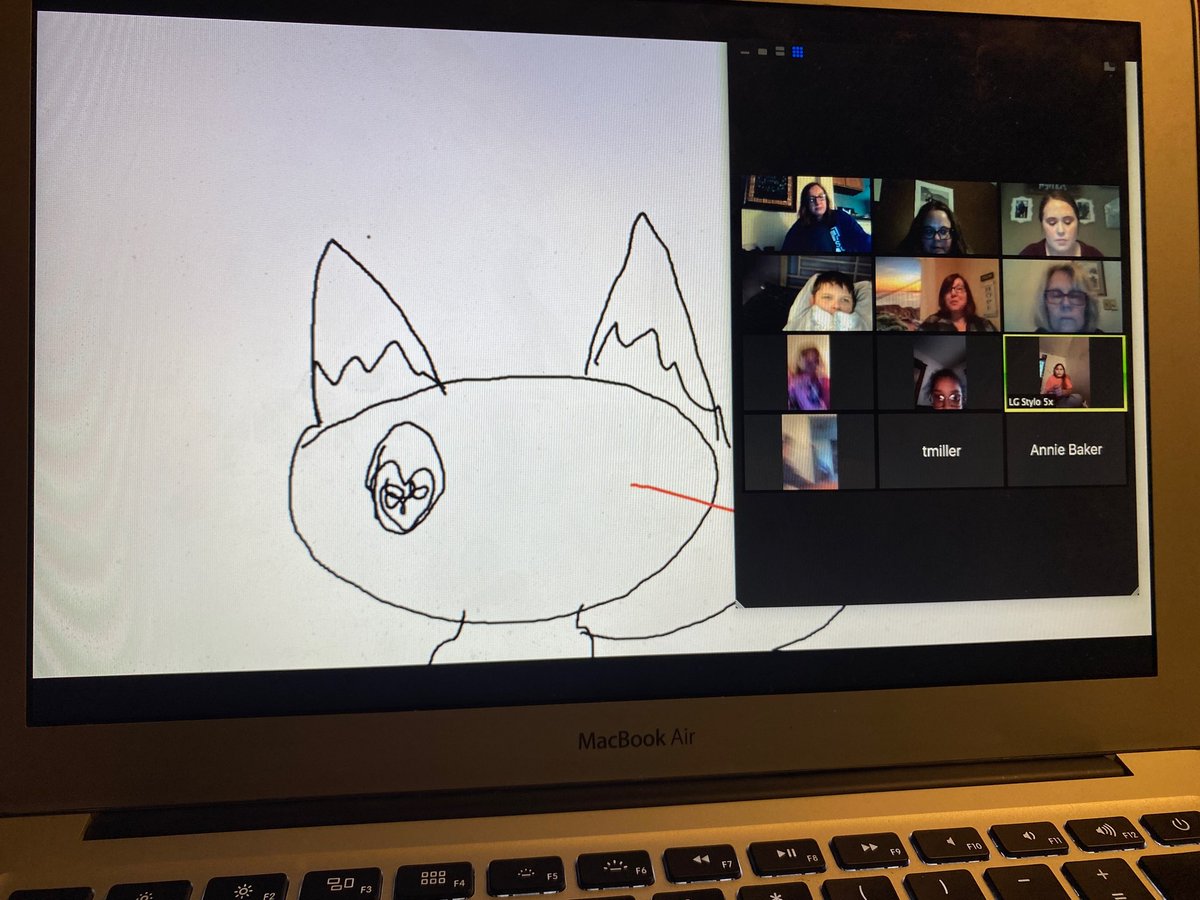 AngelaAdams3rd's tweet photo. 3rd grade at Amanda learning how to use the white board on zoom by playing pictionary. We had a lot of fun ! #MiddieRising #ThisIsWe #AmandaElem #mustangsonthemove #activatingawesome #Zoom https://t.co/XblKE6Nbta