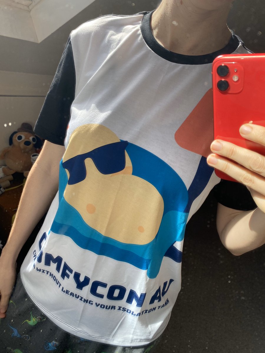CodeTravelled's tweet photo. Got my @ComfyConAU T-shirt!! π₯° and completing the look is my astronaut dinosaur PJs cause out wouldnβt be #comfyCon if you werenβt at least half in your PJs π
#swag #coding #cyberSecurity https://t.co/YLMTj1JkG0