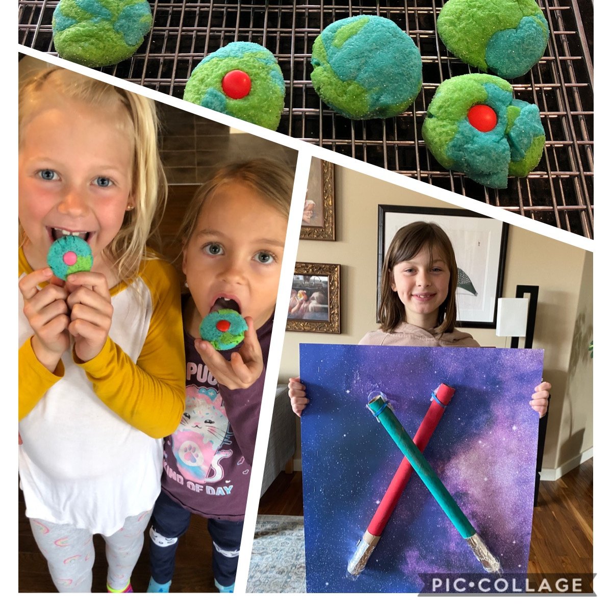 Students celebrate Earth Day <a href="/jjnearing/">JJ Nearing Catholic Elementary School</a>! #GSACRDProud, #ABLearnAtHome, #myJJN