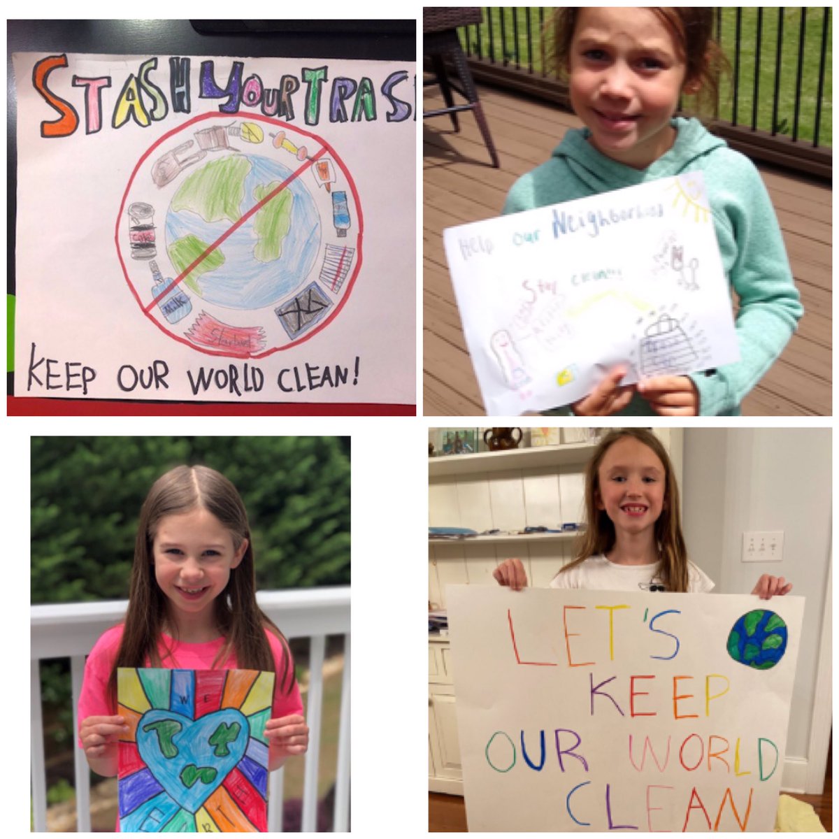 Vaughan2ndGrade's tweet photo. Our Earth Day posters will encourage everyone to take care of the Earth! @VaughanRockets #SOARon https://t.co/QL2AXBk3NQ
