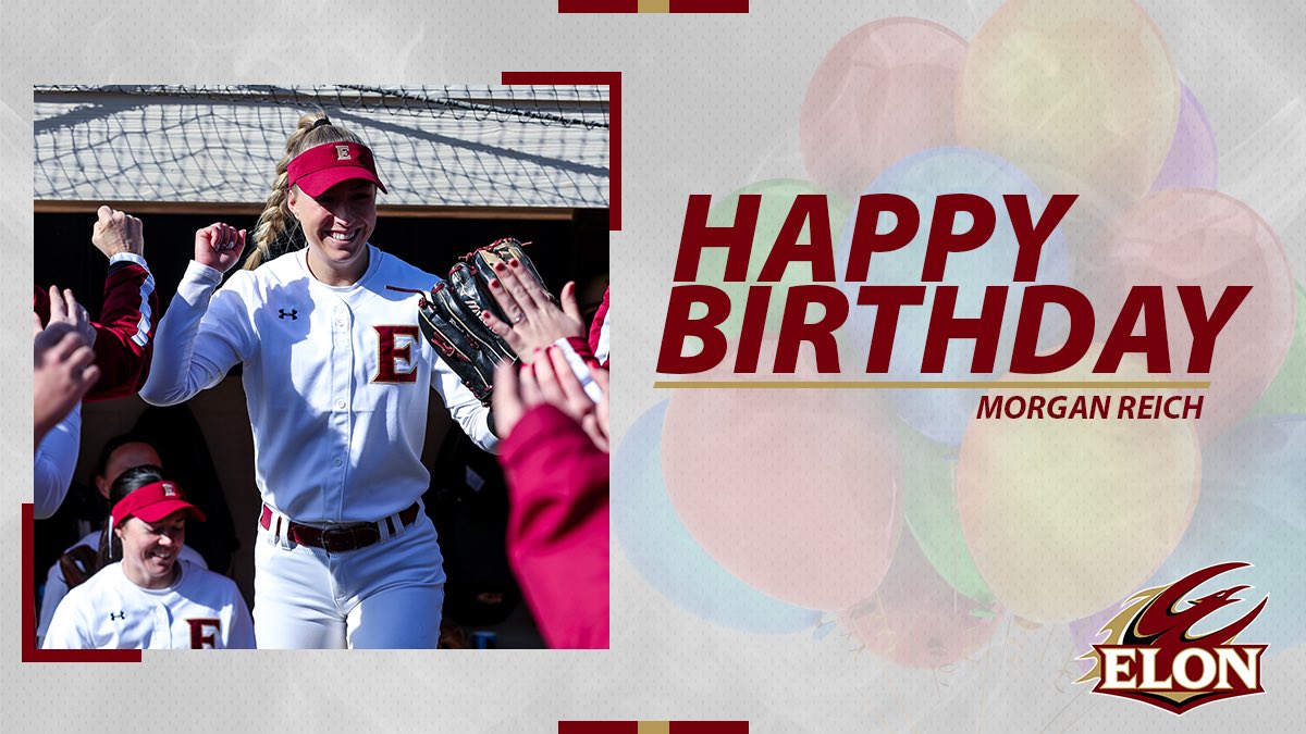 ElonSoftball's tweet photo. 🎉 Please join us in wishing Morgan Reich very happy birthday! 🎂🥳🎁

#EUSB 🥎 #phoenixrising https://t.co/c2nm5QpSfX