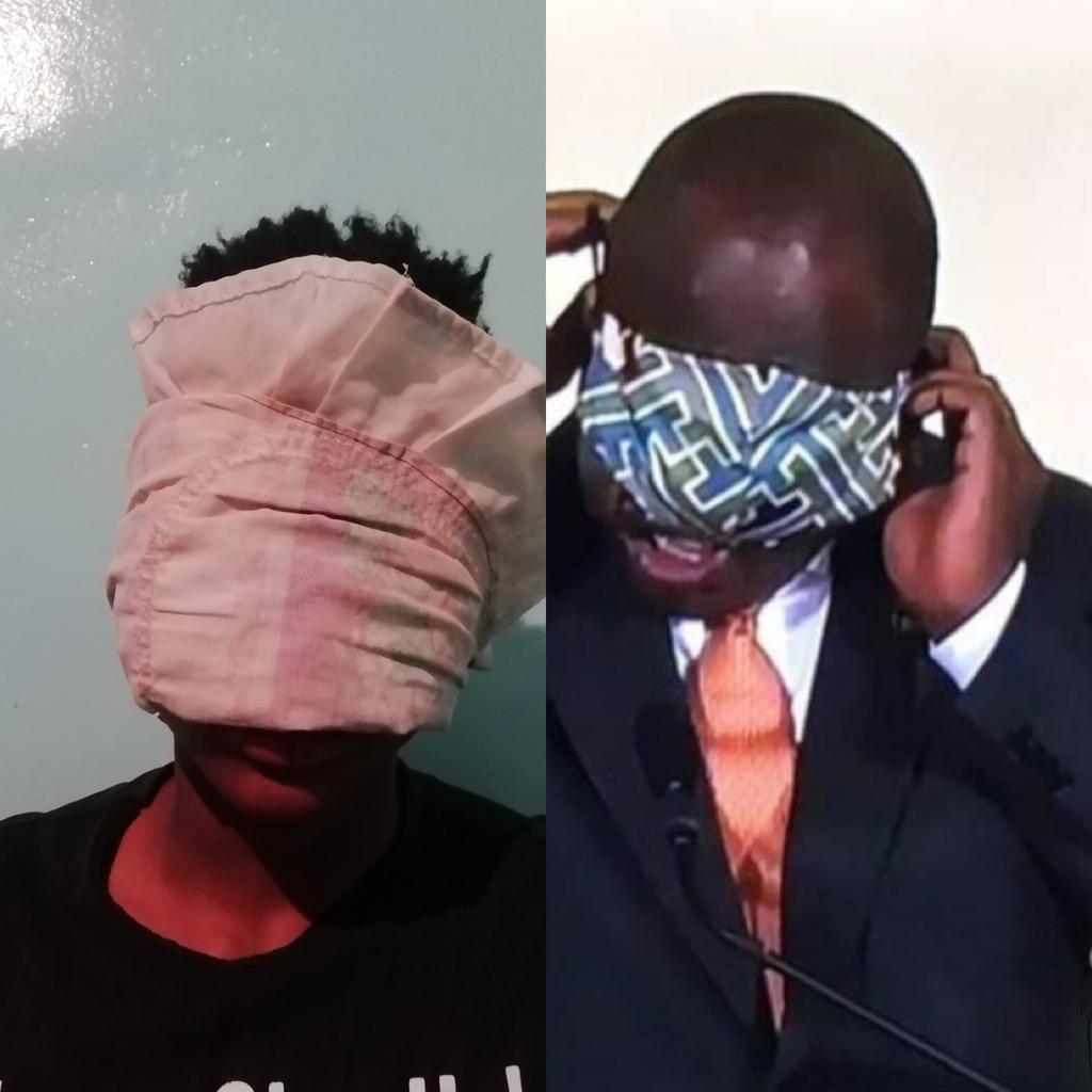 PreciousMolopo's tweet photo. Here we go level 4 it is
#maskchallenge
#CyrilRamaBillion https://t.co/HitKOEpJRq