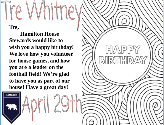 TNHSBears's tweet photo. Happy birthday Tre Whitney!! #HappyBirthday #GoBears https://t.co/wBLswdPmr1