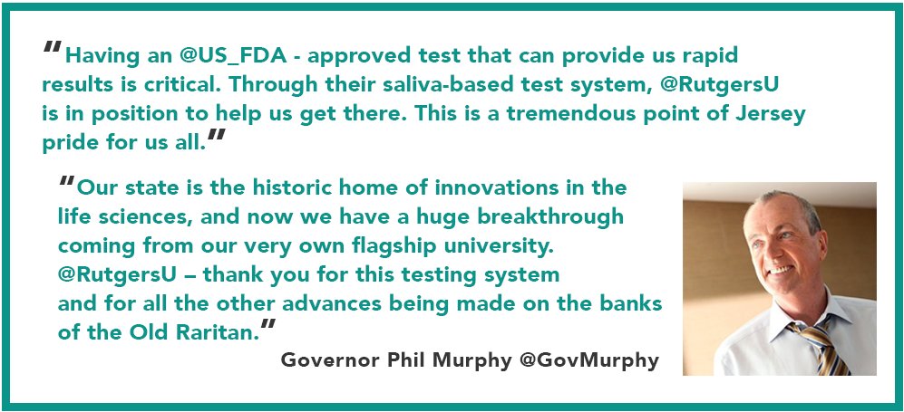BioNJ_Org's tweet photo. Thank you to @GovMurphy for recognizing the pioneering work of @RutgersU in battling COVID-19 and for your recognition of the historic innovation now and always from the life sciences industry in New Jersey.  

#JERSEY4JERSEY #PATIENTSCANTWAIT https://t.co/c008H5CmlE