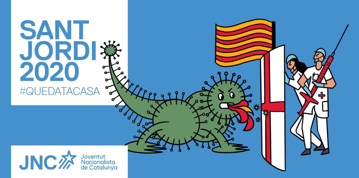 JNCOsona's tweet photo. Bona Diada de Sant Jordi

#SantJordi #quedatacasa https://t.co/3dvP0xqden