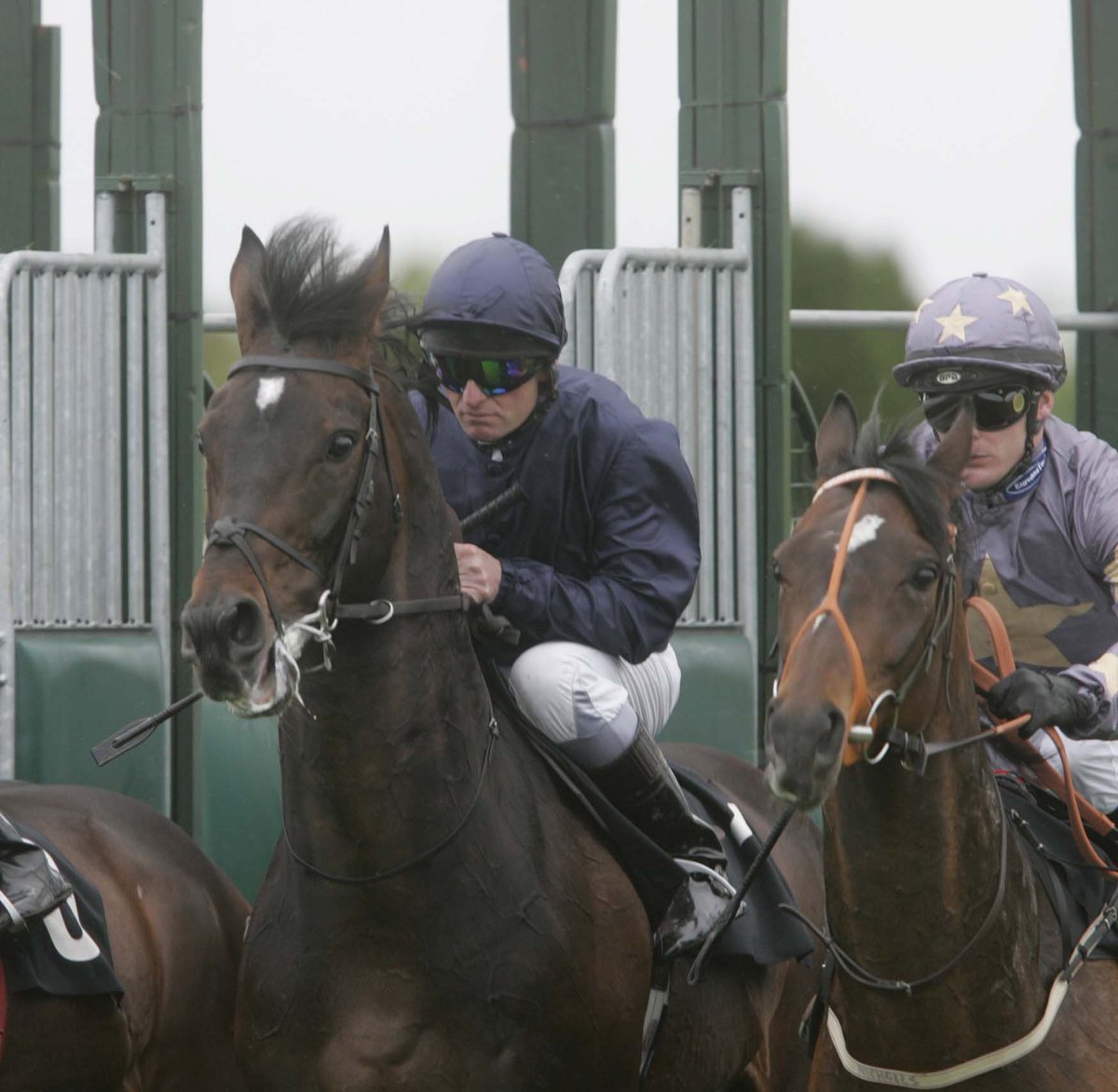 NavanRacecourse's tweet photo. Today’s #ReelingInTheRacingYears is birthday boy YEATS! 🎈
A two-time winner of the Vintage Crop Stakes here at Navan in 2007 & 2008.⭐️ We love this photo of him jumping out of the stalls & his crazy hair! https://t.co/yXGzW5QRzq