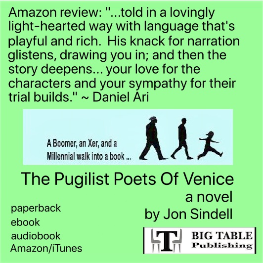 JonSindell's tweet photo. Writers, I've experienced a HUGE spike in sales of The Pugilist Poets of Venice today thanks to a promo with Free Kindle Books &amp; Tips. FKB&amp;T gives the TLC. Check `em out. @fkbt https://t.co/AUEAQibxGb