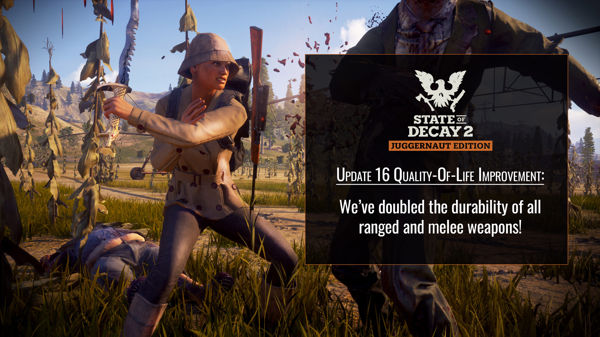 Update 2.0 is Live! - State of Decay