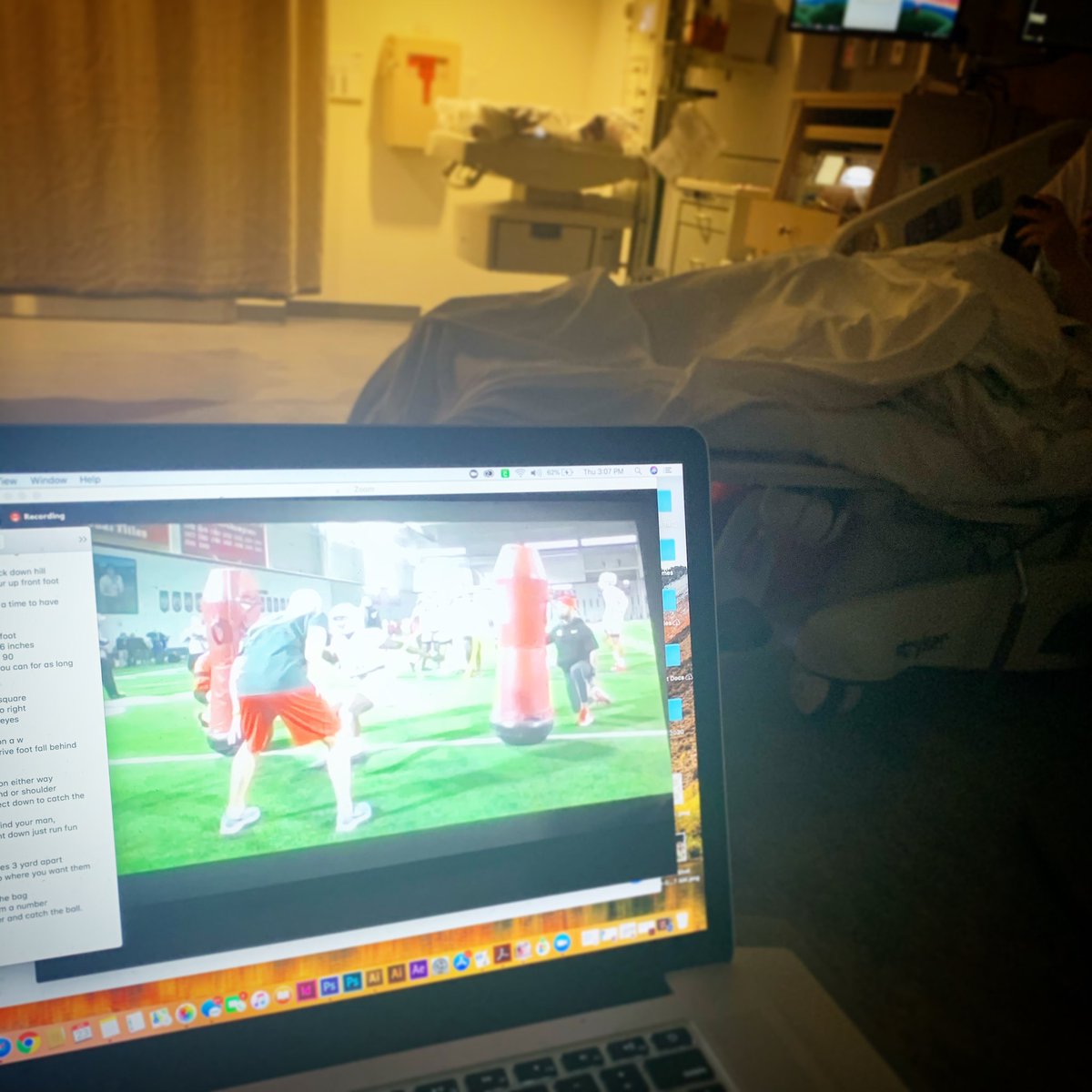 MKoenig30's tweet photo. Hey Babe, Coach Coombs is having a free clinic today. Try not to have the baby during that time....... 😬🤪🏈🤷‍♂️💪 #LearningToGetBetter #LetsGo https://t.co/ZSBTfErlMl