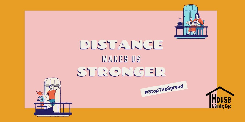 #house&buildingexpo
No doubt Covid-19 has upended our lives who would have thought such gestures, as handshakes and hugs simple expressions we would show our neighbours, friends and family would be dangerous. 
#sayhifromadistance#distancemakesusstronger