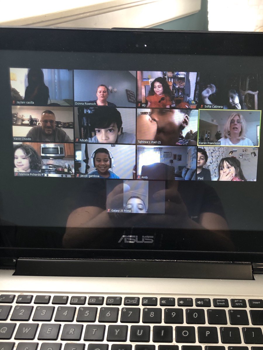 MrsRoensch's tweet photo. We had a nice zoom today! @MrChiodoBPS8910 and @MissFranciosa thanks for joining the kids were happy to see the both of you! @S9_Belleville https://t.co/Bmiw01ApYh