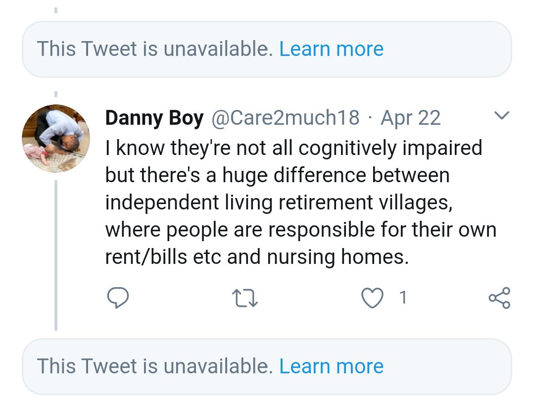 Yesterday I was having a conversation on the complexity of caring for dementia. I wrote a very clumsily worded tweet as part of a conversation on how hard it is to prevent spreads Now apparently because "I'm Ross", HE got some of the abuse for it.