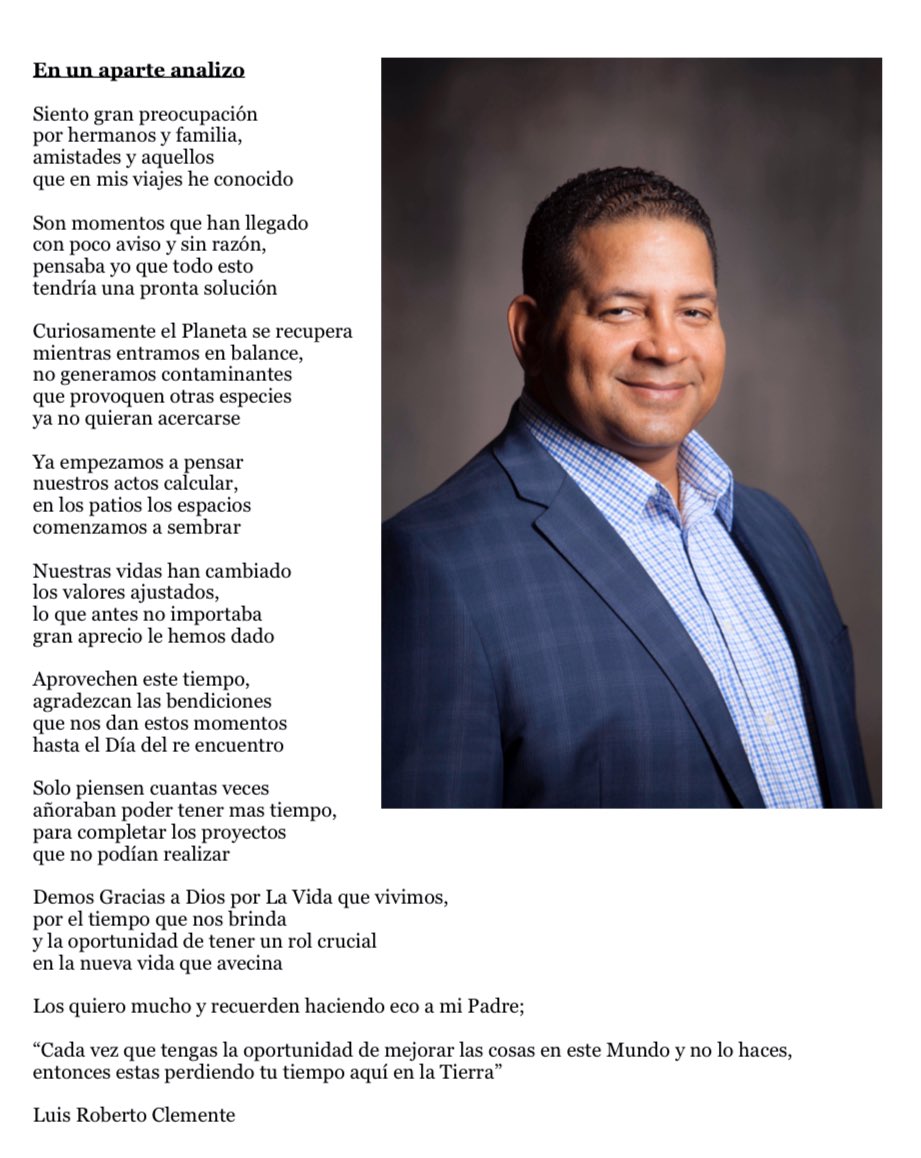 LuisRClemente21's tweet photo. Sharing my thoughts!
https://t.co/PKwK113gd1
#Clemente21 #Stayhome #retire21 #lavidabaseball #QuedateEnTuCasa https://t.co/guCDVpLbOC