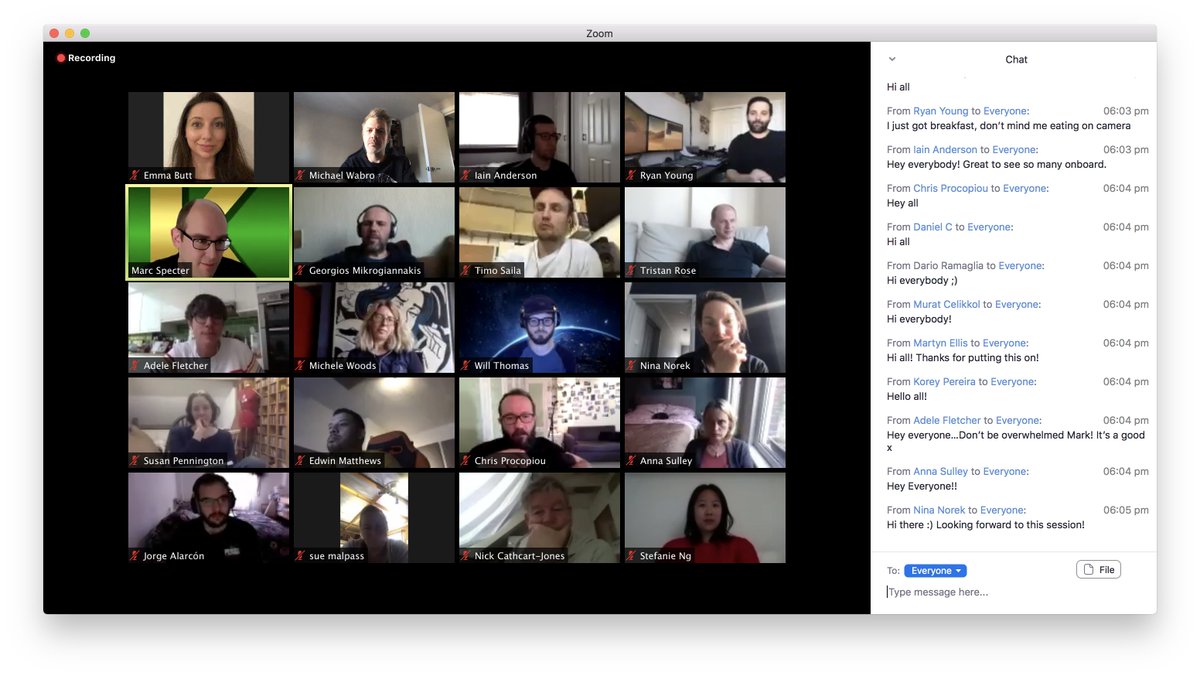 So happy that someone grabbed a screenshot of the presentation :) (Hope everyone featured is ok with me posting.....)