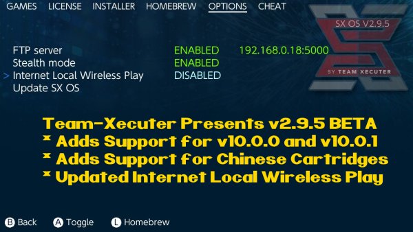 ModchipFrance's tweet photo. La team #xecuter met a jour son sx os en version v2.9.5
Et support les firmwares 10.0.0 & 10.0.1 ⏫ Vous pouvez faire la mise à jour via choixdujour
#modchipfrance #sxcore #sxpro #sxlite #sxgear #installation #hack #crack #firmware #console #game #sxos https://t.co/Xo7ZjVQ1Wx
