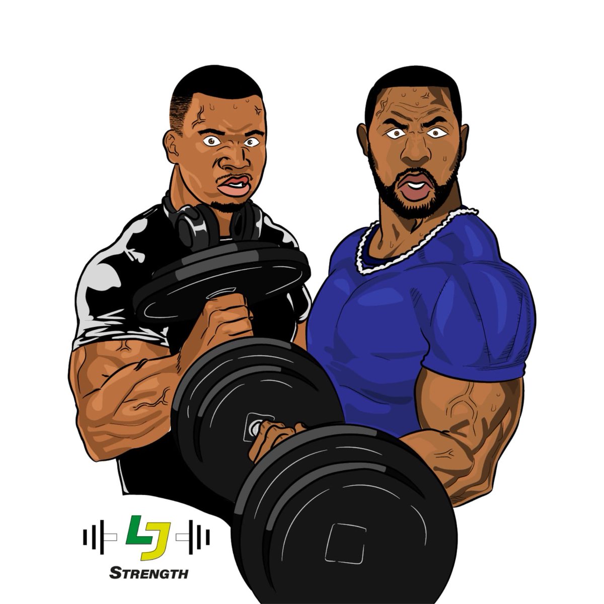 LJ_Strength's tweet photo. A lil Something for #Anitwt and #gymtwitter
Original drawing by the one and only @daromeon 🙌🏾
Colouring by our very own @uncle_egwe learning new skills in #lockdownextension 🙌🏾
Inspiration for the drawing is well... us 👊🏾 https://t.co/iT9AjPFj2E