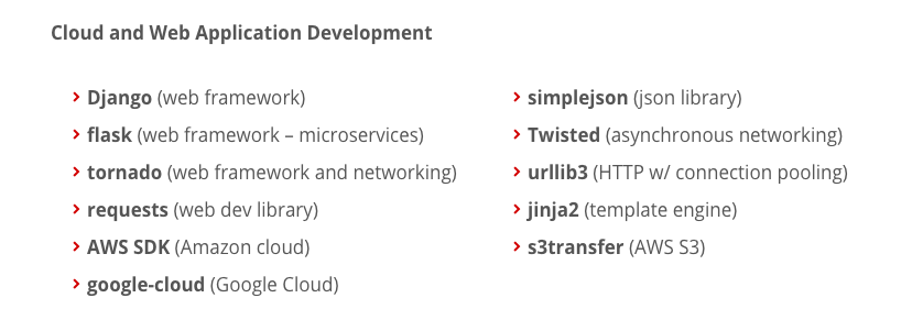 ActiveState's tweet image. ActivePython includes over 300 of the most popular #Pythonpackages for #datascience, #WebDev, #MachineLearning, Code Quality, and Security. Which ones are you most familiar with?
With ActivePython, you donโt have to waste time on configuring packages๐activestate.com/products/pythoโฆ