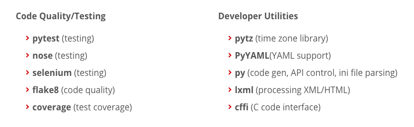 ActiveState's tweet image. ActivePython includes over 300 of the most popular #Pythonpackages for #datascience, #WebDev, #MachineLearning, Code Quality, and Security. Which ones are you most familiar with?
With ActivePython, you donโt have to waste time on configuring packages๐activestate.com/products/pythoโฆ