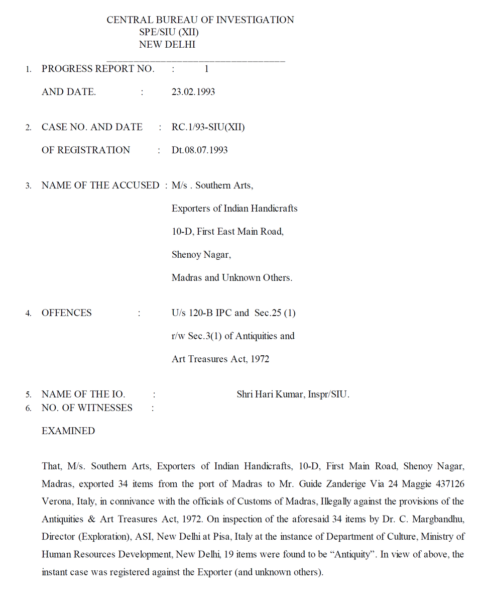 9/n I& #39;ll talk about the Russian link later. It is even more interesting. @JhaSanjay now I& #39;m going to use the charge sheet prepared by   #CBI for the issue of "antique thefts".At times I feel how do you guys face people for being led by such a fraudulent person   #AntoniaMaino .