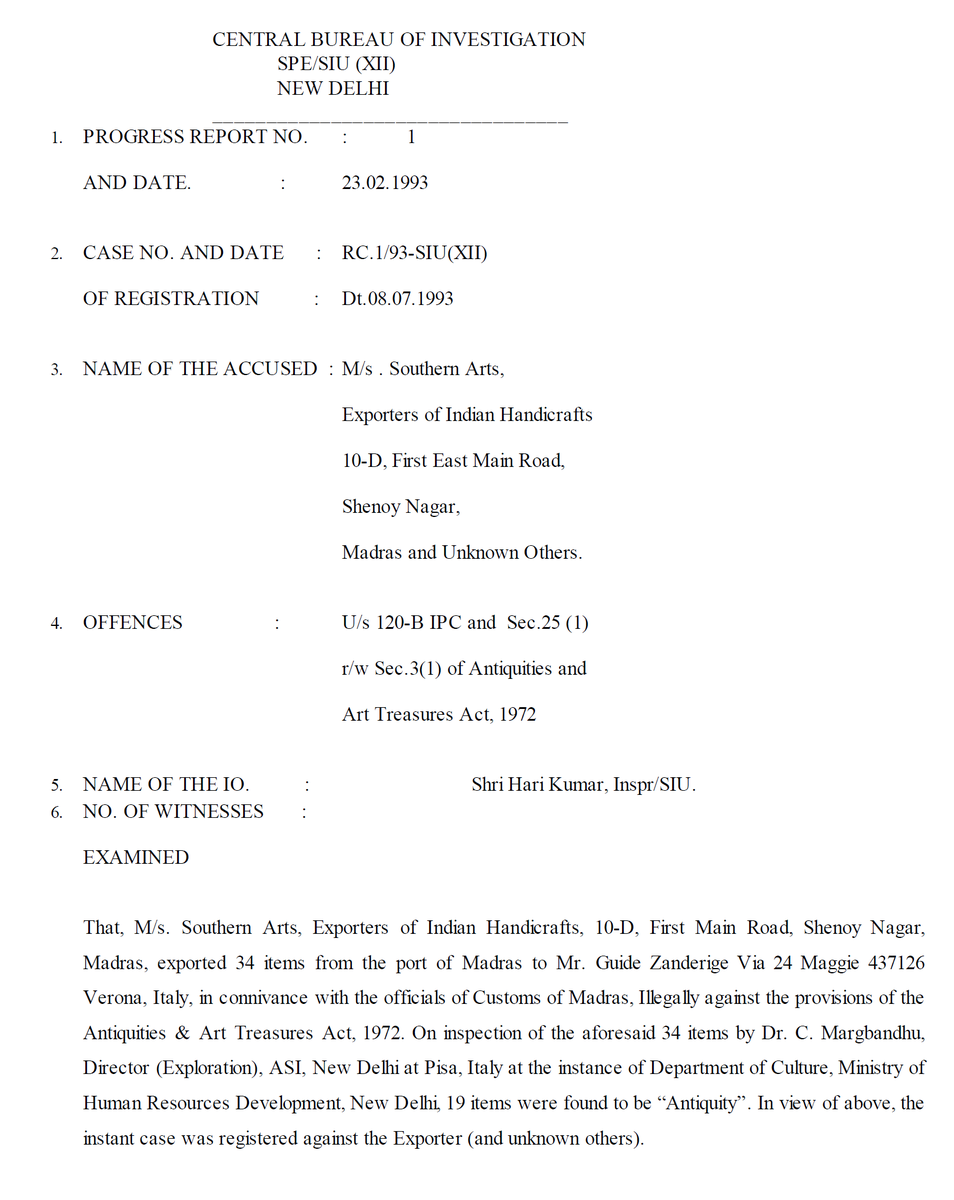 9/n I'll talk about the Russian link later. It is even more interesting. @JhaSanjay now I'm going to use the charge sheet prepared by  #CBI for the issue of "antique thefts".At times I feel how do you guys face people for being led by such a fraudulent person  #AntoniaMaino .