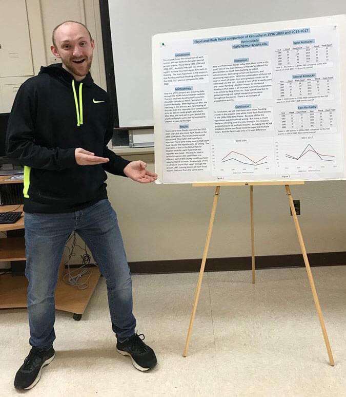 MurrayStateGSC's tweet image. Today's graduate spotlight - Harrison Kelly

Harrison is graduating with a BS in Environmental Geology. He has accepted a job as a Staff Geologist with Bacon Farmer Workman Engineering in Paducah, Kentucky. We're proud of you, Harrison!!! Best wishes!!!