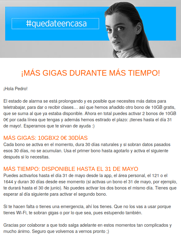 pegial's tweet photo. Hola, @simyo_es . Esto me recuerda porqué llevo mas de 10 años con vosotros. Pero os voy a pedir un favor. Sigo trabajando desde el inicio del confinamiento, por lo que no me han hecho falta. ¿Podéis donarlos a quien los pueda necesitar?. #gracias #quedateencasa #FelizViernes https://t.co/ChalS5Fuph