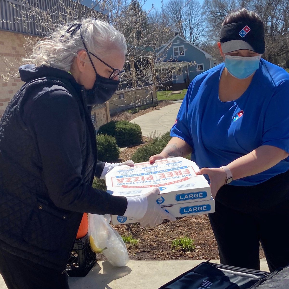 A Special Shout-Out and Thank You to Domino's Pizza at 204 Park Avenue. They delivered 260 pizzas to our students on Tuesday, April 21. They coordinated this generous gift with our District and it occurred during our daily meal distribution. The smiles were priceless.