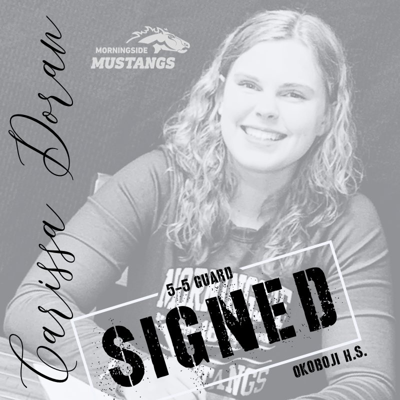morningsidewbb's tweet photo. Happy to welcome another one to our family!  Congrats Carissa Doran on becoming a Mustang!  #family #tradition https://t.co/2ieVgyRXvW