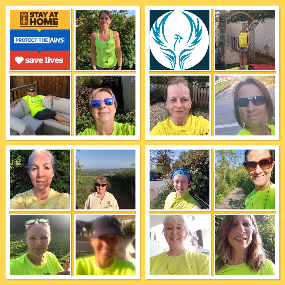 W0menOnTheRun's tweet photo. Today was yellow! 🌼💛 Another 40+ of our ladies running today for our #rainbowrun #ThisGirlCan #devongirlscan #StayAtHomeSaveLives #ThankYouNHS #activedevon #activeexeter https://t.co/4BNIZ4LjUZ