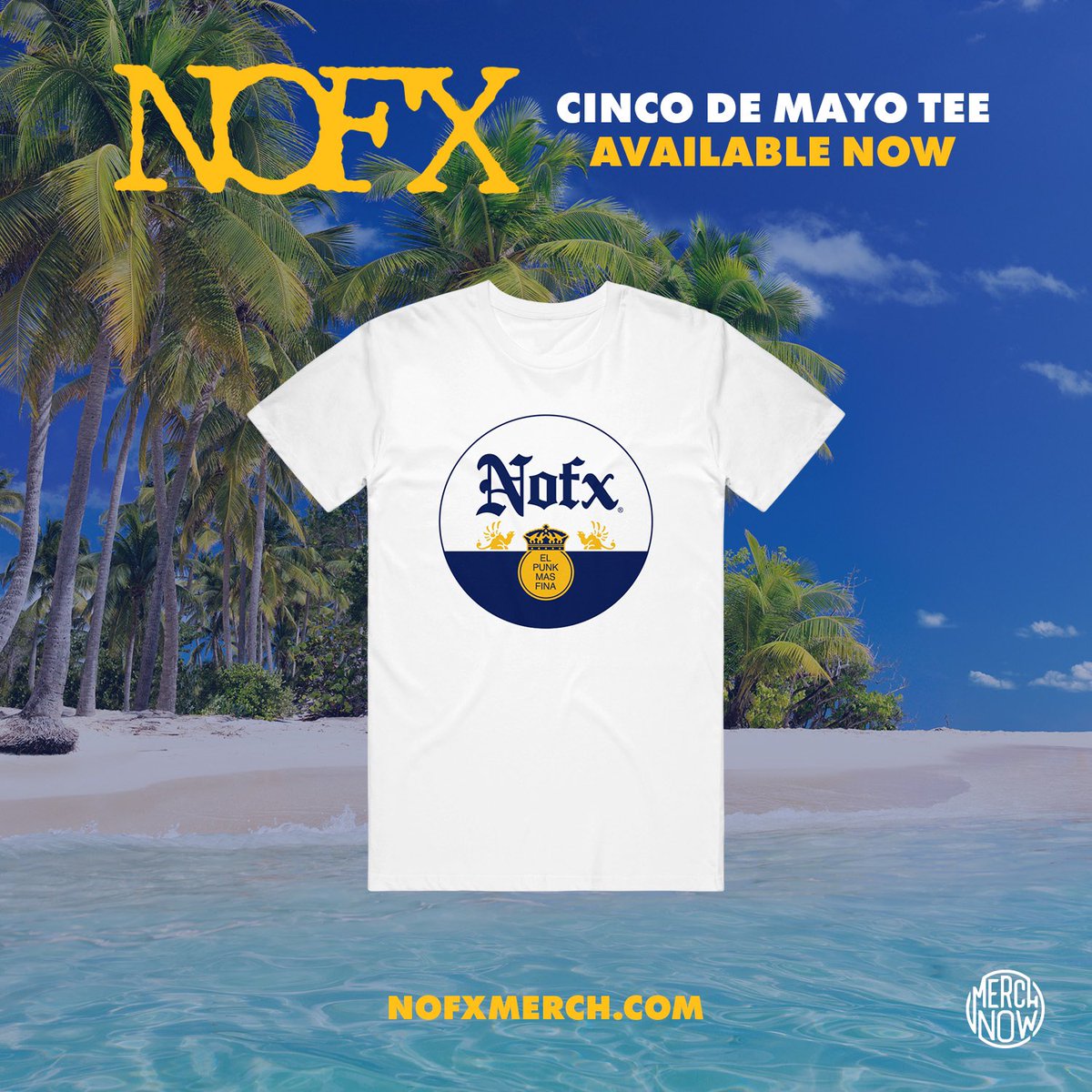NOFXband's tweet image. Joining the fight against Corona. All proceeds go to the Tecate Foundation for alcoholic Mexicans who can’t afford the expensive beer that shall remain nameless. nofxmerch.com/products/nofxe… #kickemwhentheyredown