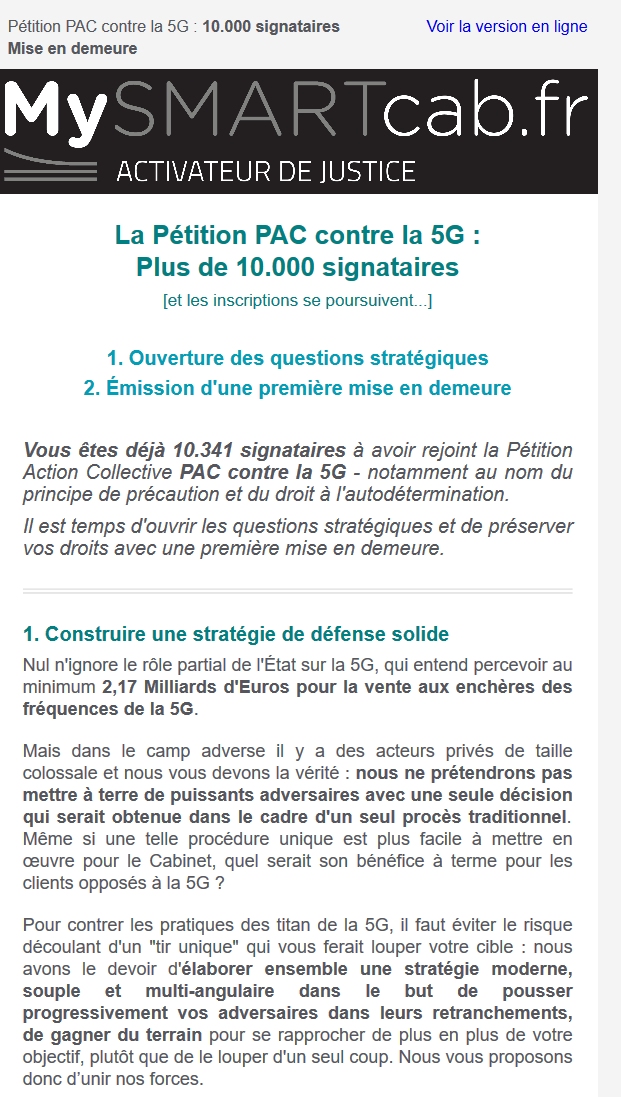 5gLinkyMonRefus's tweet photo. Agir contre la #5G : Pétition Action Collective PAC ... 10.000 signataires 👏👏👏
https://t.co/Vr6eXzxbaB https://t.co/qBJ2su76K1