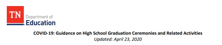 We know school closures have led to a major shift in the lives of TN families and have raised many questions regarding HS graduations &amp; related activities. That is why we released a new document for district leaders making these local decisions. Read more: tn.gov/content/dam/tn…