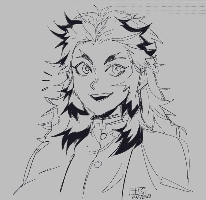 quick bedtime sketch
it turned out that his hair was not so easy to draw
but the design of this character is interesting and it is interesting to draw
#DemonSlayer #kimetsunoyaiba 