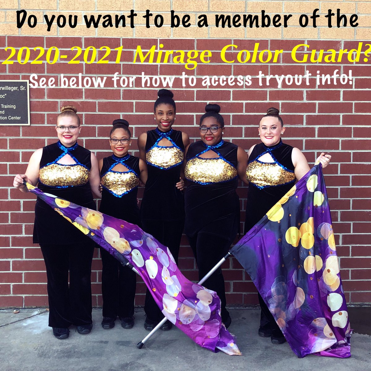 Virtual tryouts have been extended through Monday, 4/27!!! Send us your email address at MHSLadyBucs@gmail.com! Don’t miss your chance to perform with us on the field at football games, in our gym at pep rallies, and other fun events throughout the 2020-2021 school year!!! 💙💛